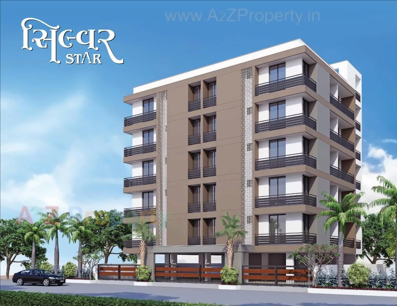 3D Elevation of real estate project Silver Star located at Rajkot, Rajkot, Gujarat