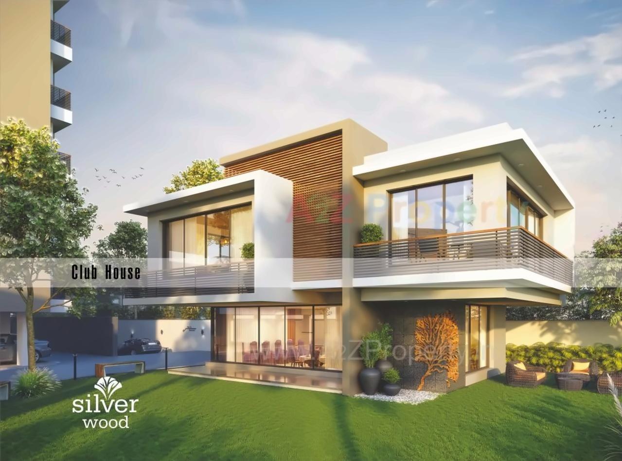 3D Elevation of real estate project Silver Wood located at Motamava, Rajkot, Gujarat