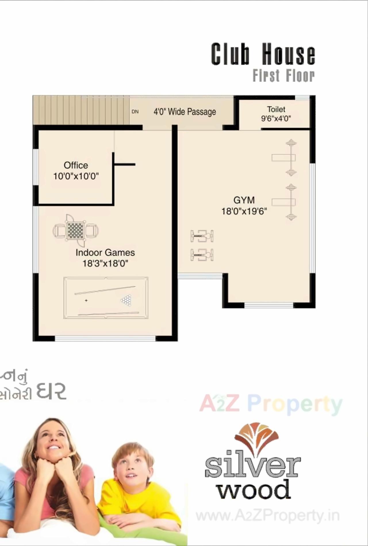 Layout of real estate project Silver Wood located at Motamava, Rajkot, Gujarat