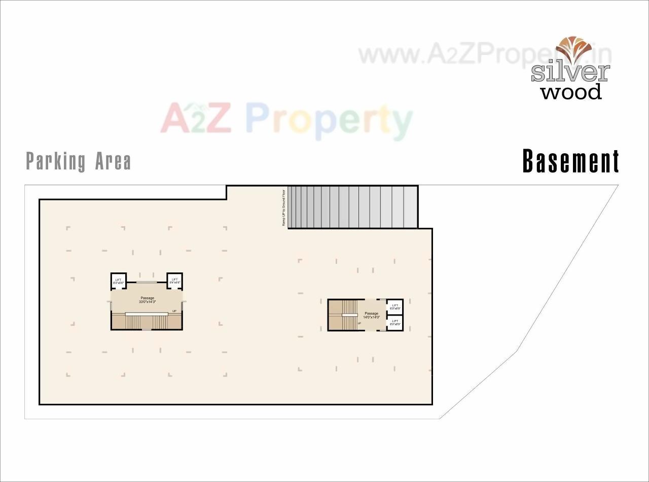 Layout of real estate project Silver Wood located at Motamava, Rajkot, Gujarat