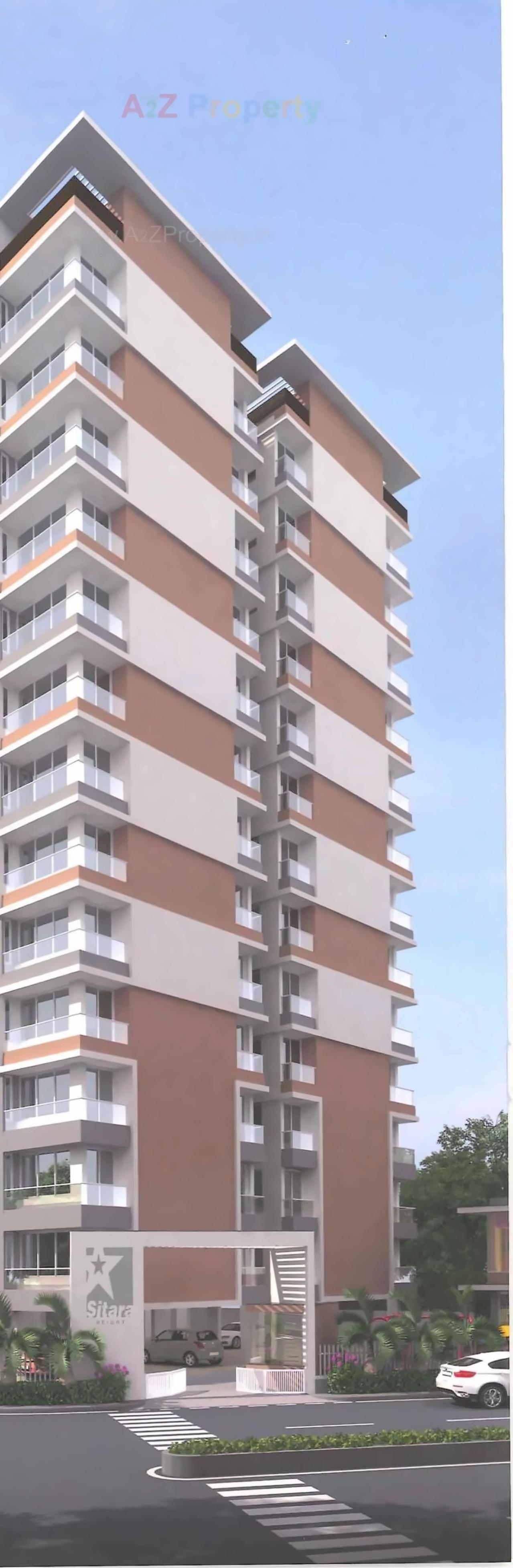 3D Elevation of real estate project Sitara Height located at Madhapar, Rajkot, Gujarat