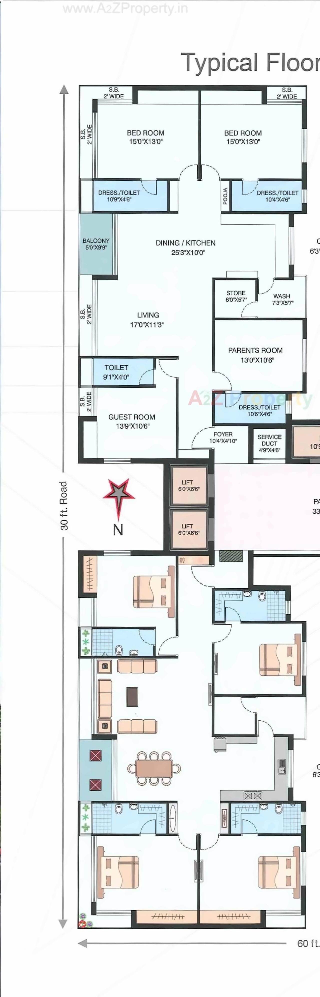 Layout of real estate project Sitara Height located at Madhapar, Rajkot, Gujarat