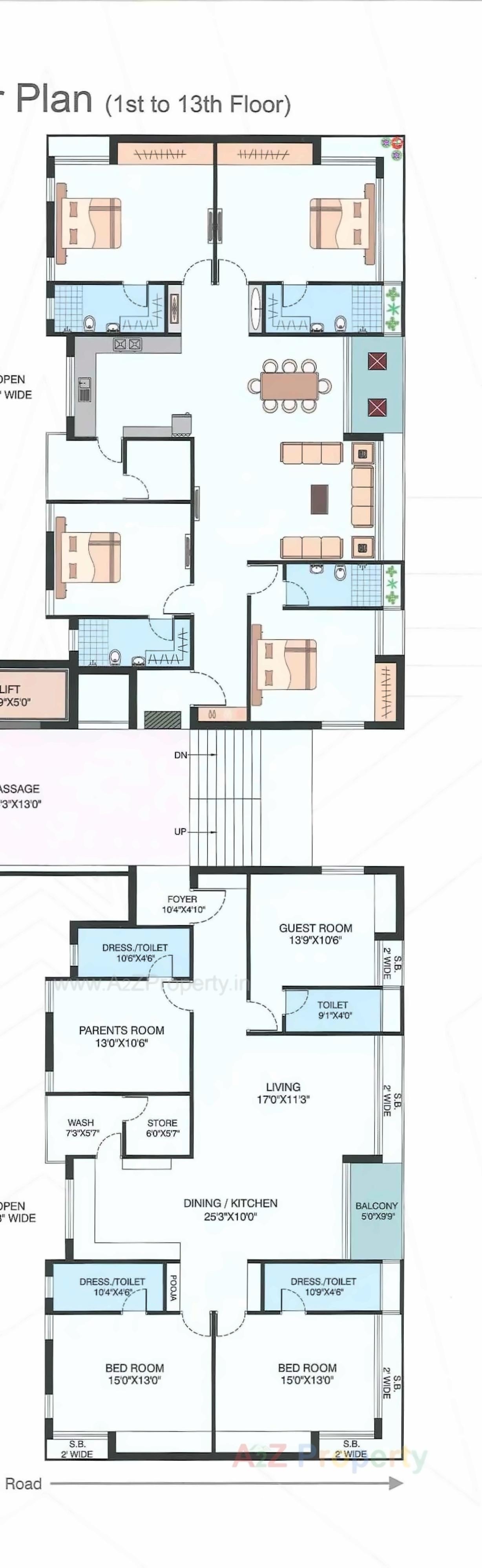 Layout of real estate project Sitara Height located at Madhapar, Rajkot, Gujarat