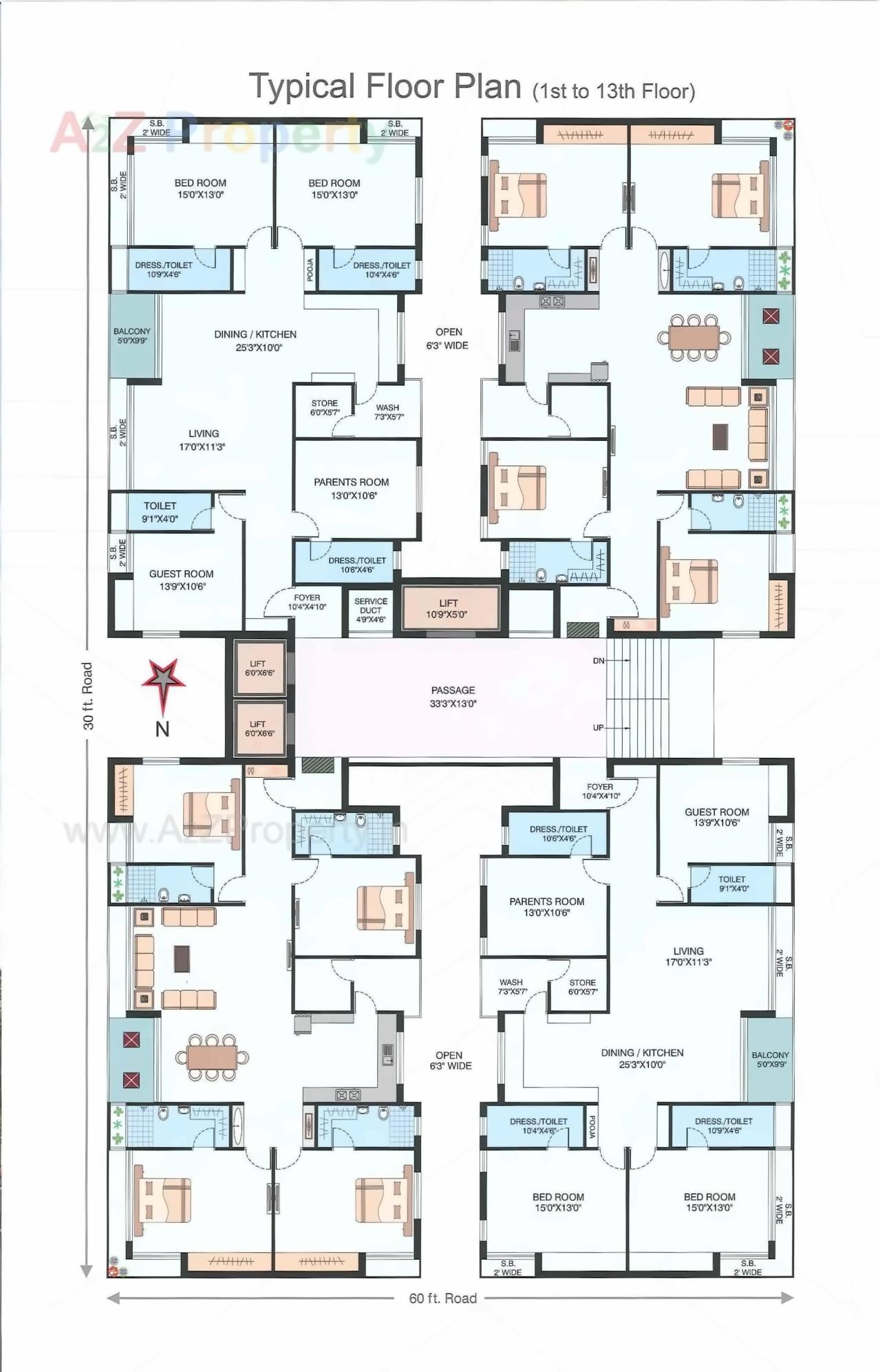 Layout of real estate project Sitara Height located at Madhapar, Rajkot, Gujarat