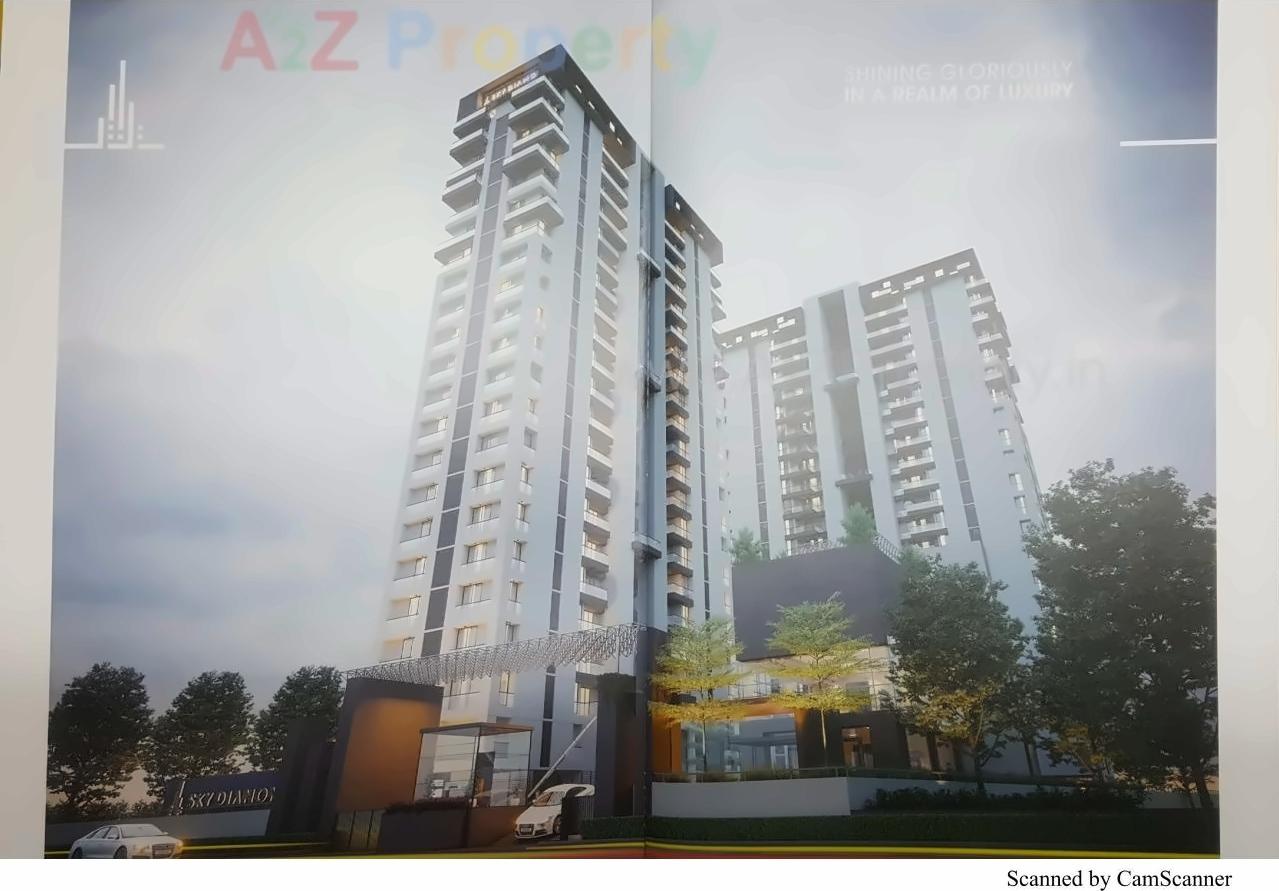 3D Elevation of real estate project Sky Diamond located at Mavdi, Rajkot, Gujarat