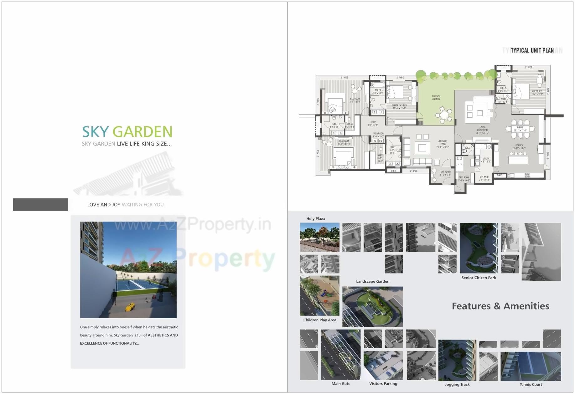 Layout of real estate project Sky Garden located at Rajkot, Rajkot, Gujarat