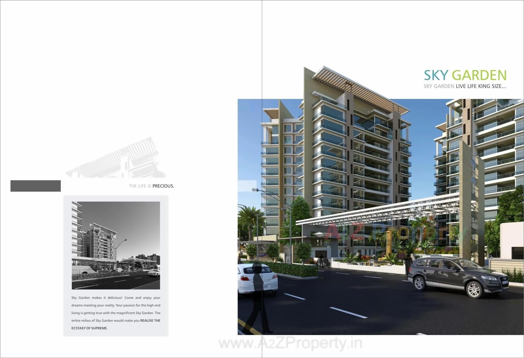 3D Elevation of real estate project Sky Garden located at Rajkot, Rajkot, Gujarat