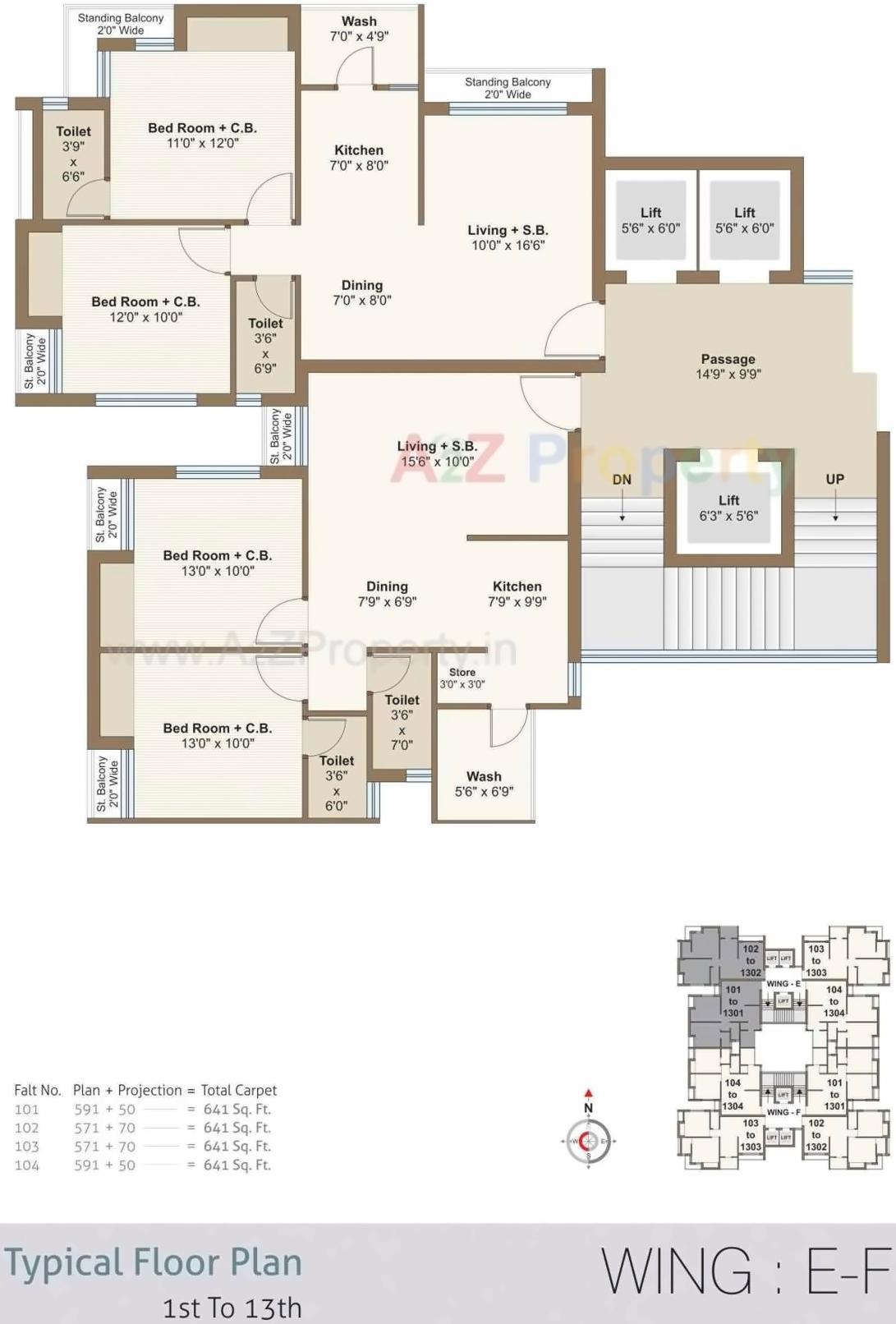 Layout of real estate project Sky Heights located at Mavdi, Rajkot, Gujarat