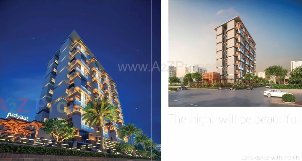 3D Elevation of real estate project Sky Udyaat located at Ghanteshwar, Rajkot, Gujarat