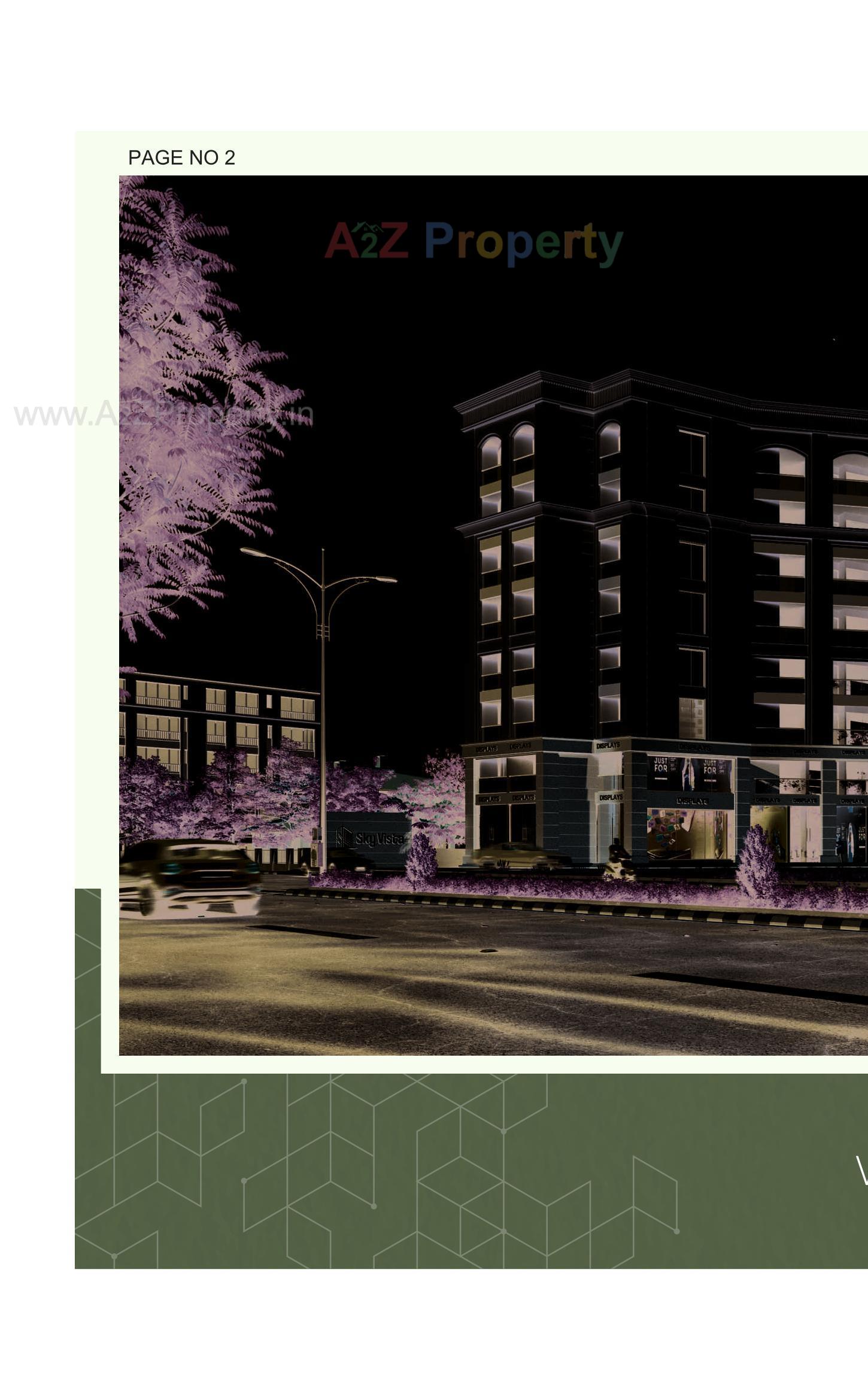 3D Elevation of real estate project Sky Vista located at Madhapar, Rajkot, Gujarat