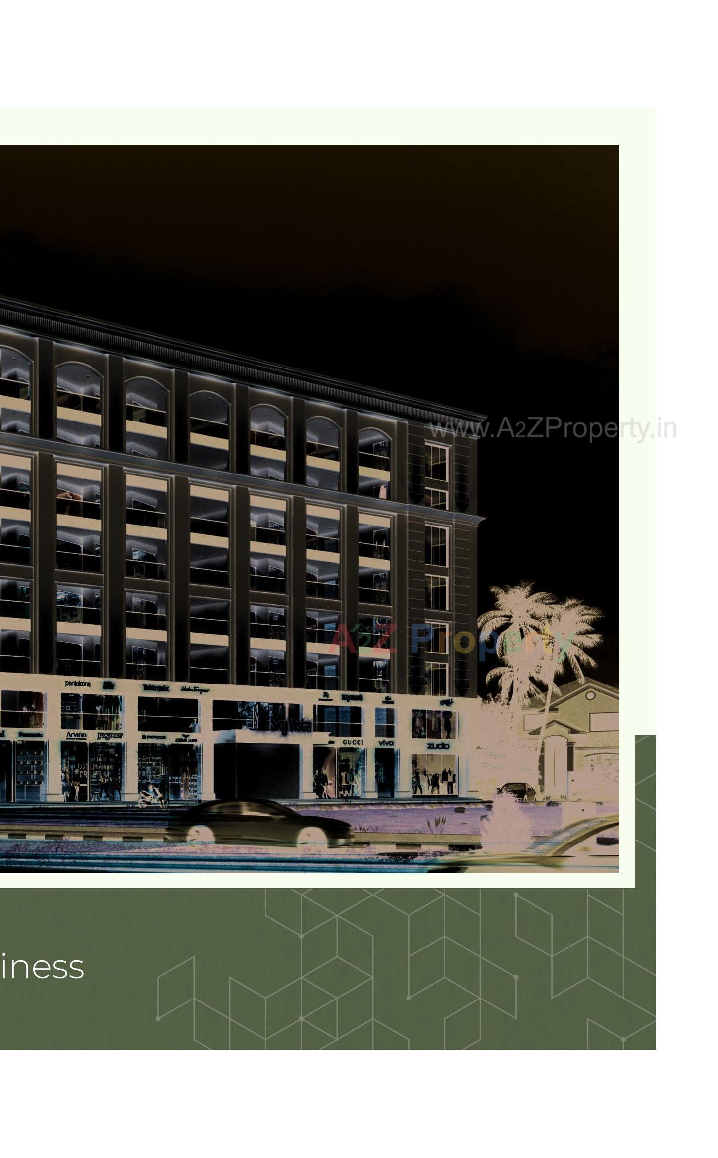 3D Elevation of real estate project Sky Vista located at Madhapar, Rajkot, Gujarat