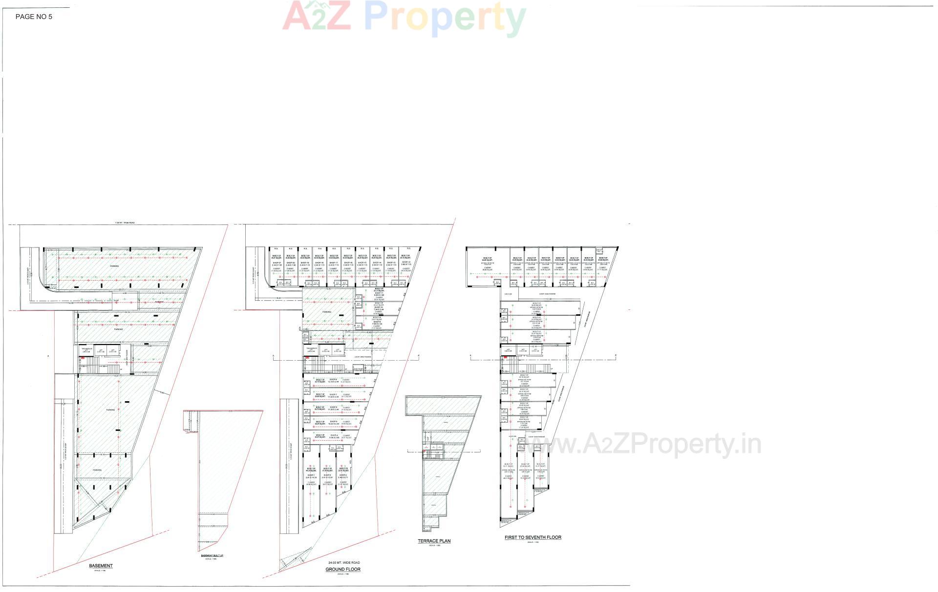 Layout of real estate project Sky Vista located at Madhapar, Rajkot, Gujarat