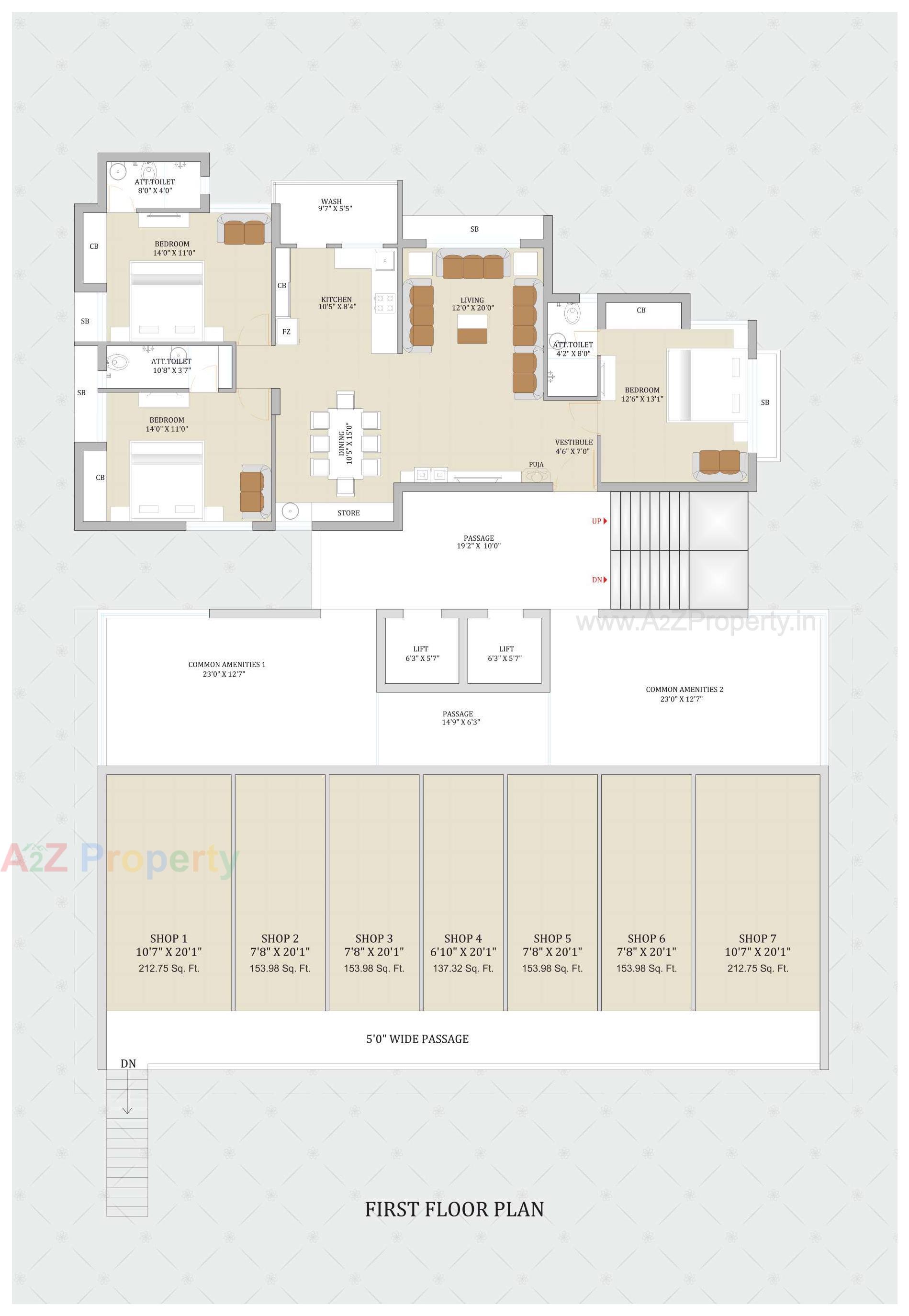 Layout of real estate project Sky Welkin located at Rajkot, Rajkot, Gujarat