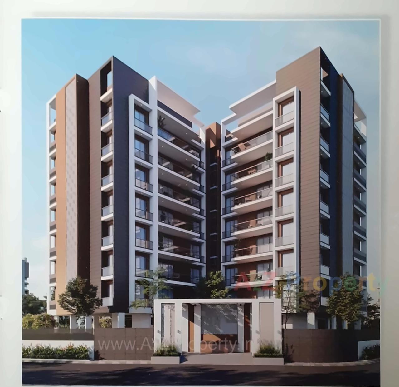 3D Elevation of real estate project Snehdeep Pride located at Nana-mava, Rajkot, Gujarat