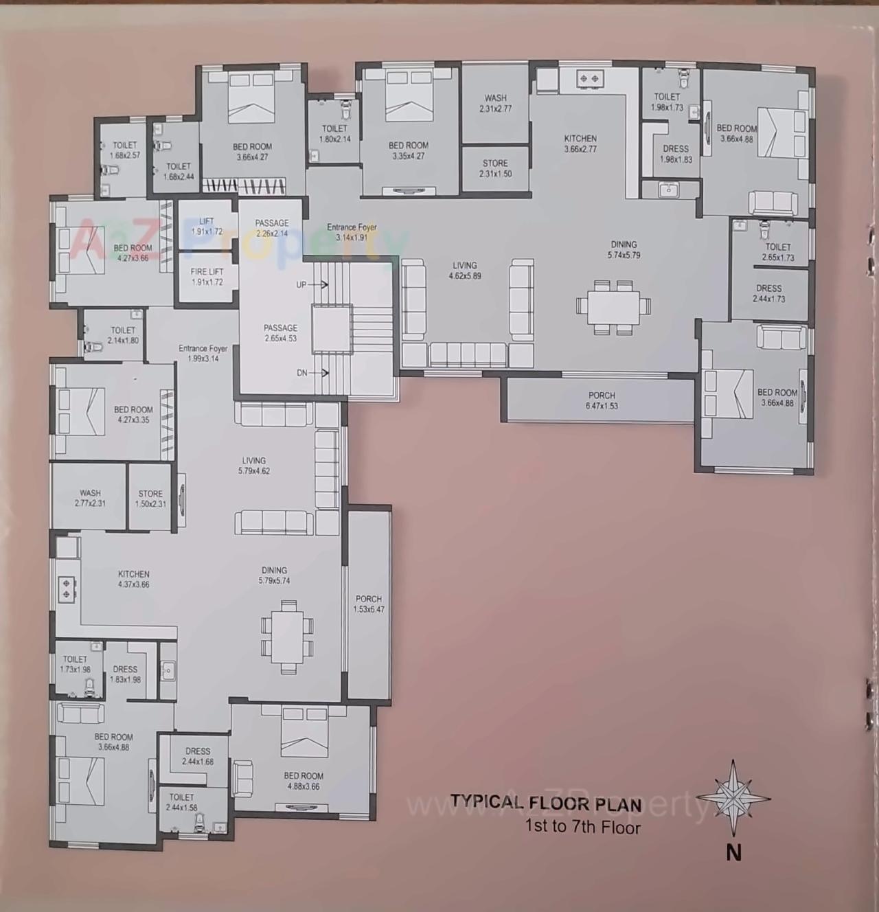 Layout of real estate project Snehdeep Pride located at Nana-mava, Rajkot, Gujarat
