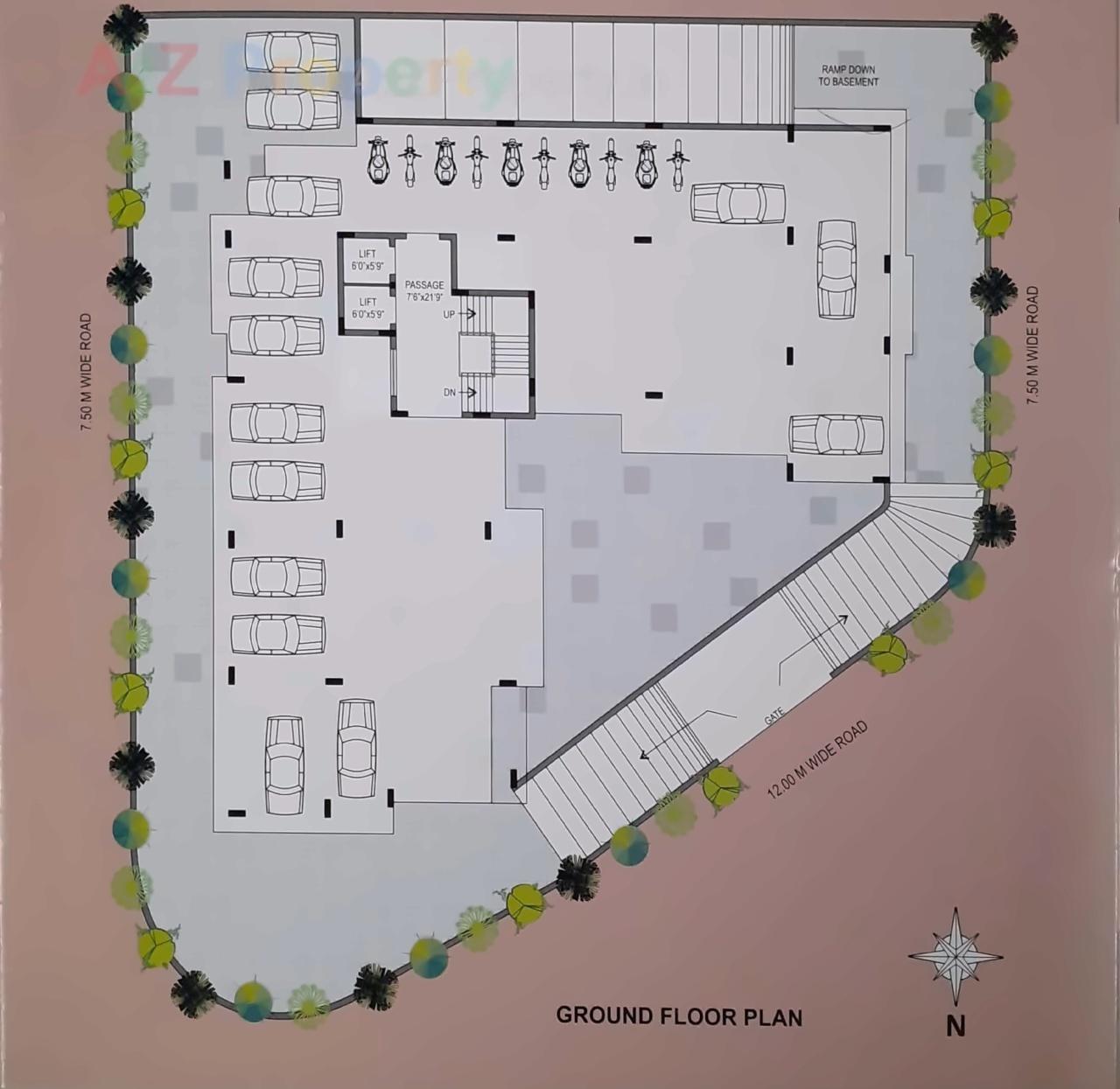Layout of real estate project Snehdeep Pride located at Nana-mava, Rajkot, Gujarat
