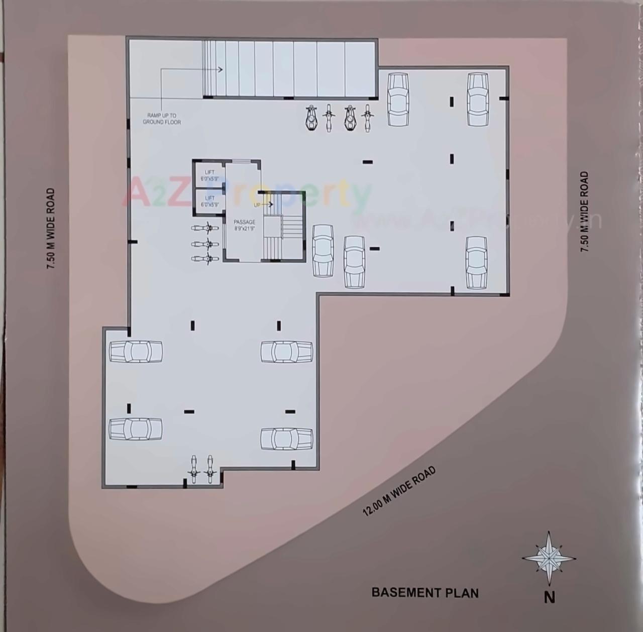 Layout of real estate project Snehdeep Pride located at Nana-mava, Rajkot, Gujarat
