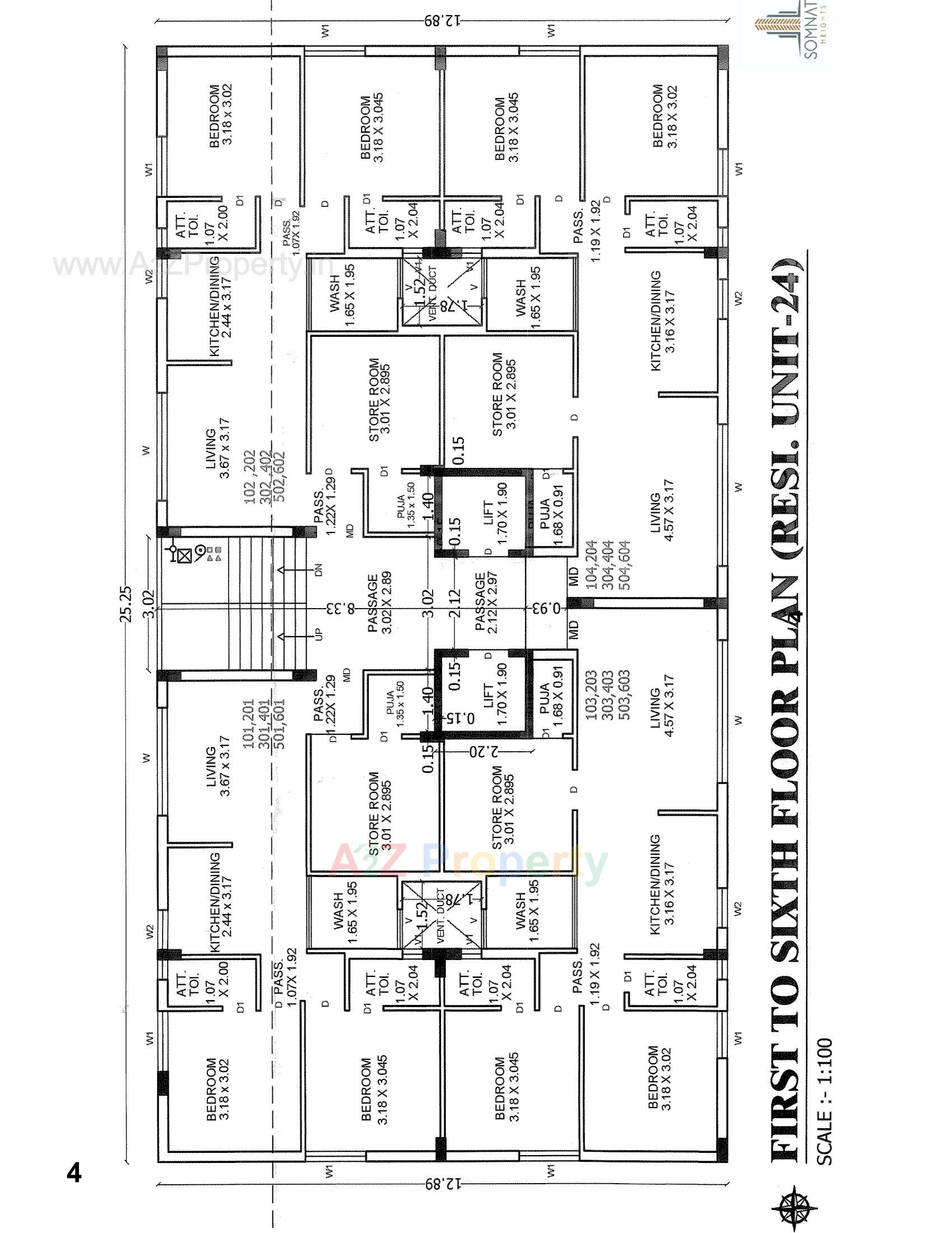 Layout of real estate project Somnath Heights located at Rajkot, Rajkot, Gujarat