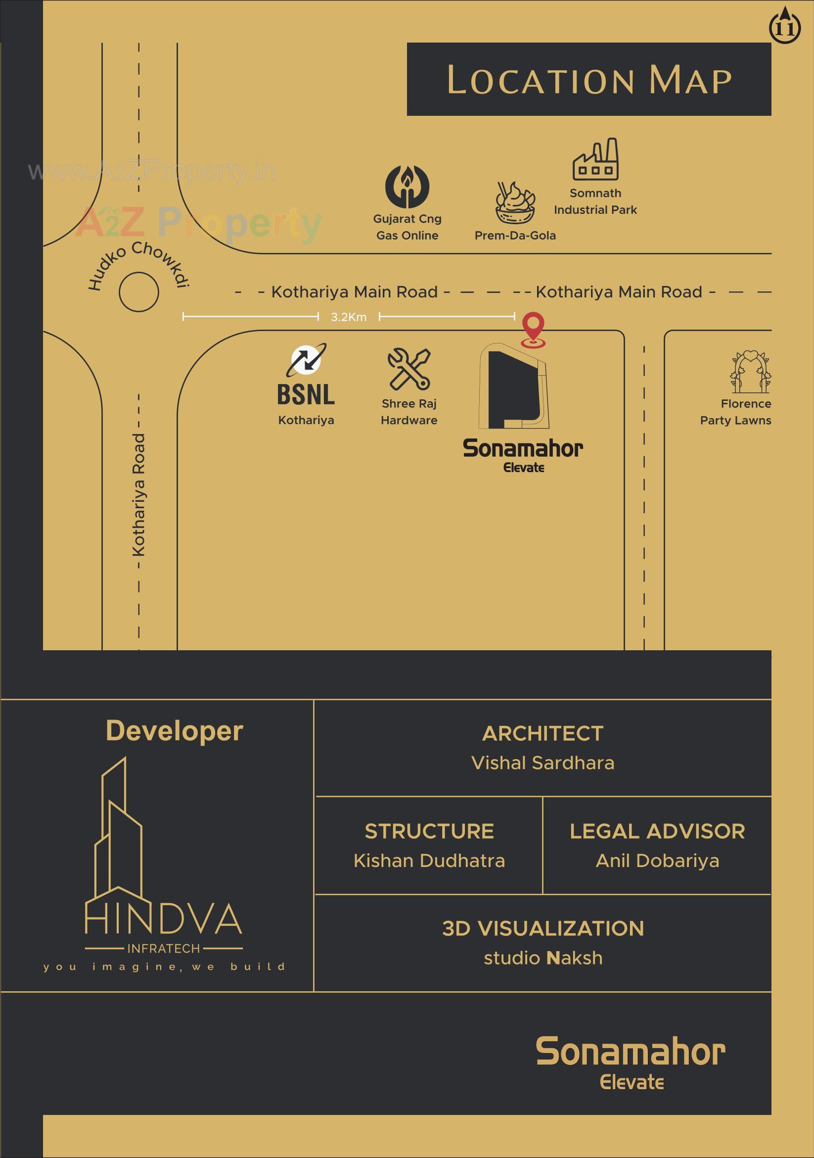  of real estate project Sonamahor Elevate located at Kothariya, Rajkot, Gujarat