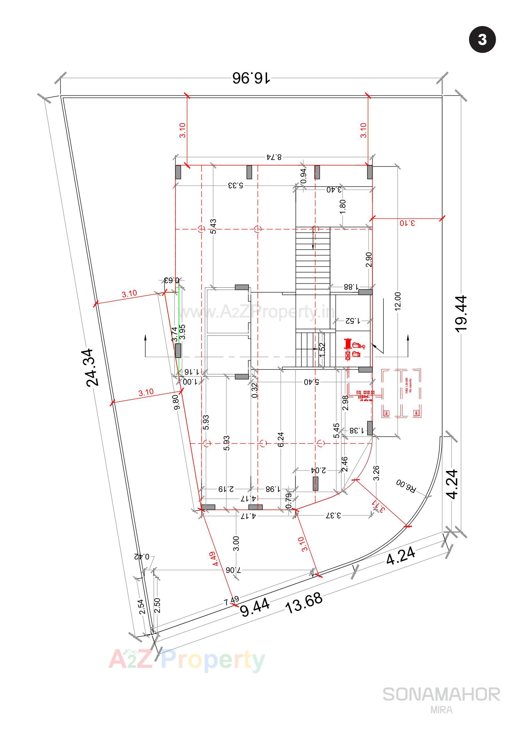  of real estate project Sonamahor Mira located at Mavdi, Rajkot, Gujarat