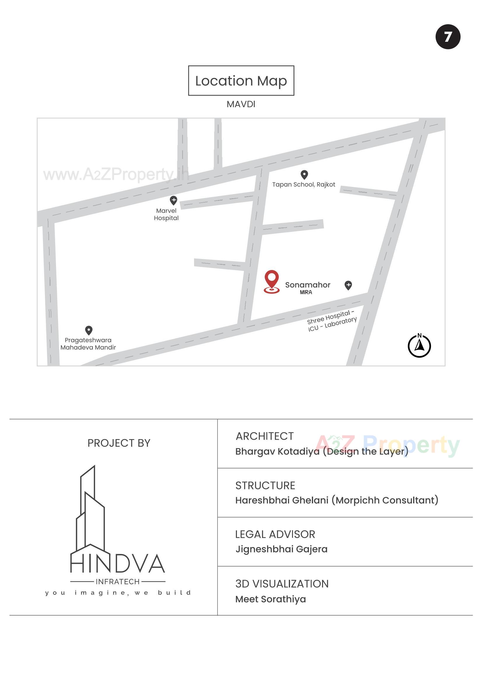  of real estate project Sonamahor Mira located at Mavdi, Rajkot, Gujarat