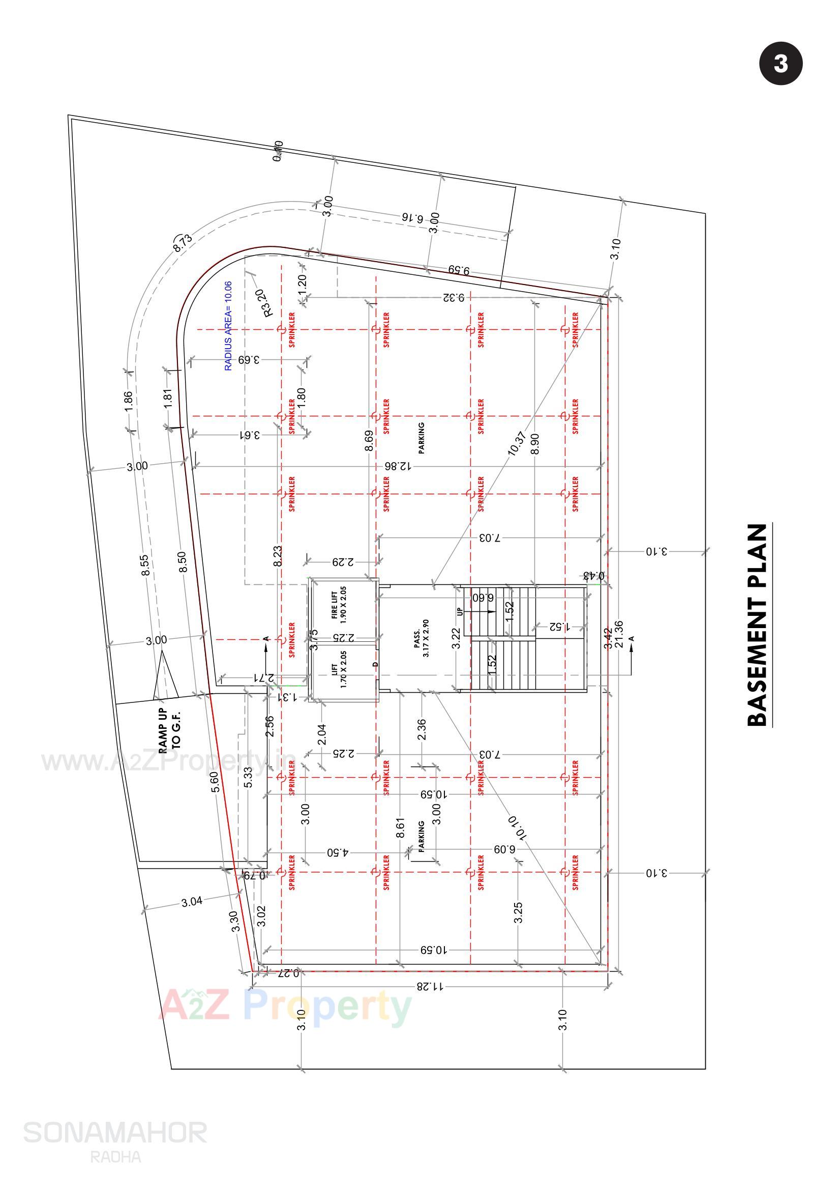  of real estate project Sonamahor Radha located at Mavdi, Rajkot, Gujarat