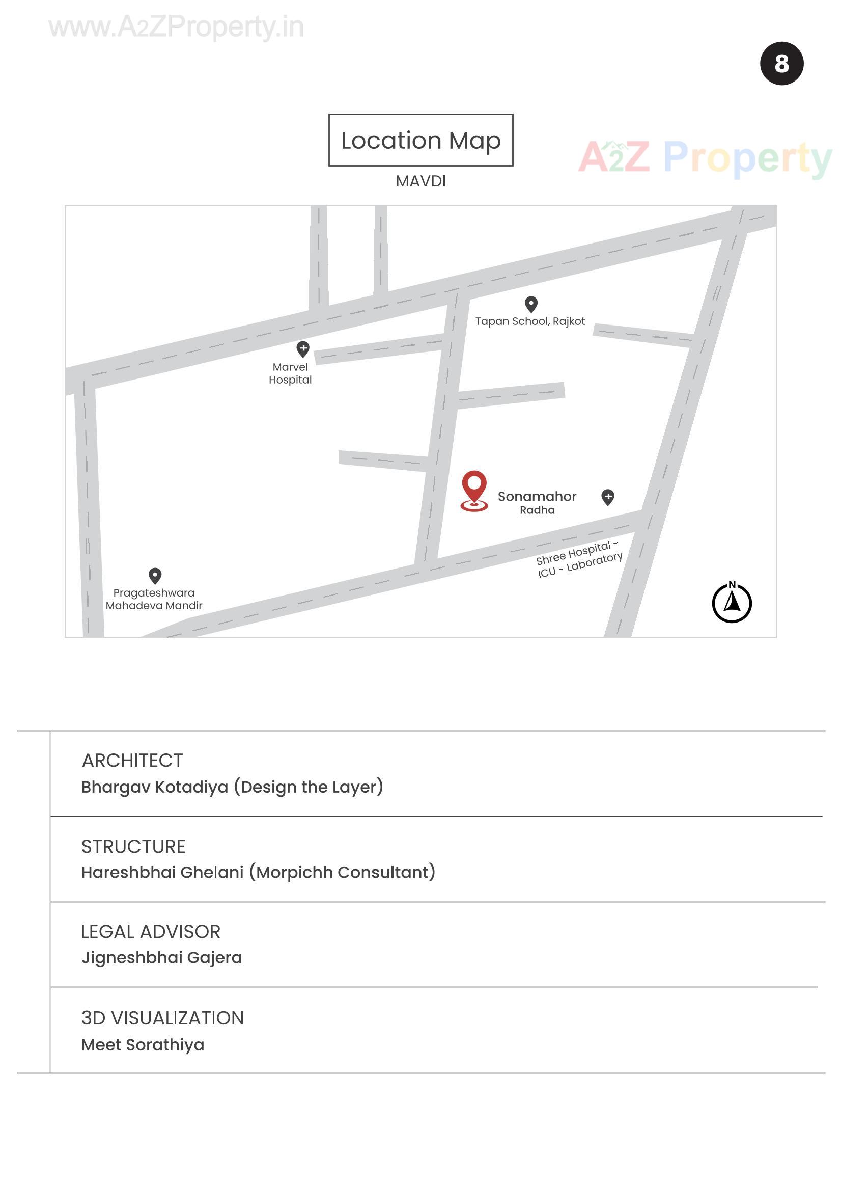  of real estate project Sonamahor Radha located at Mavdi, Rajkot, Gujarat