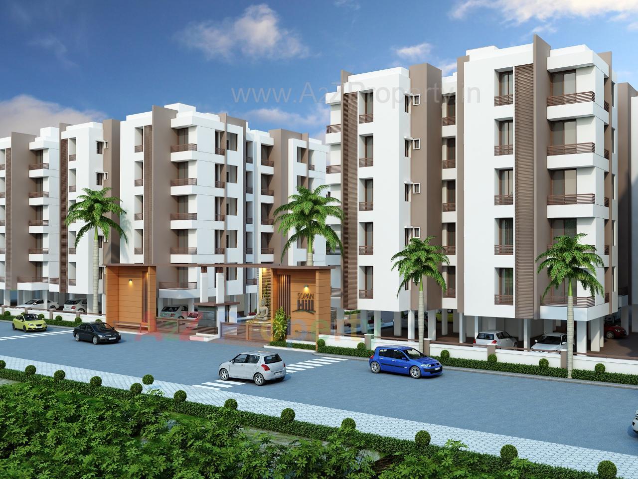 3D Elevation of real estate project Sopan Hill located at Raiya, Rajkot, Gujarat