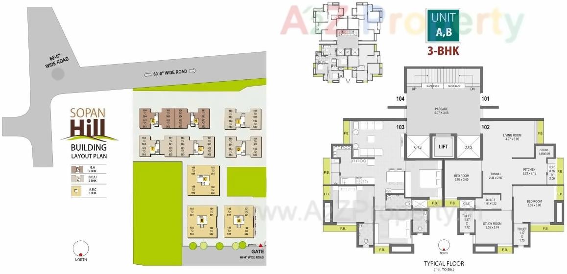 Layout of real estate project Sopan Hill located at Raiya, Rajkot, Gujarat
