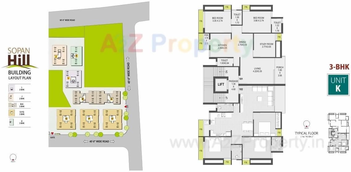 Layout of real estate project Sopan Hill located at Raiya, Rajkot, Gujarat