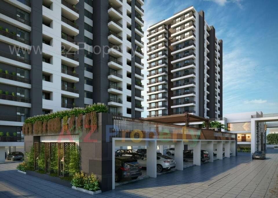 3D Elevation of real estate project Sopan Luxuria located at Raiya, Rajkot, Gujarat