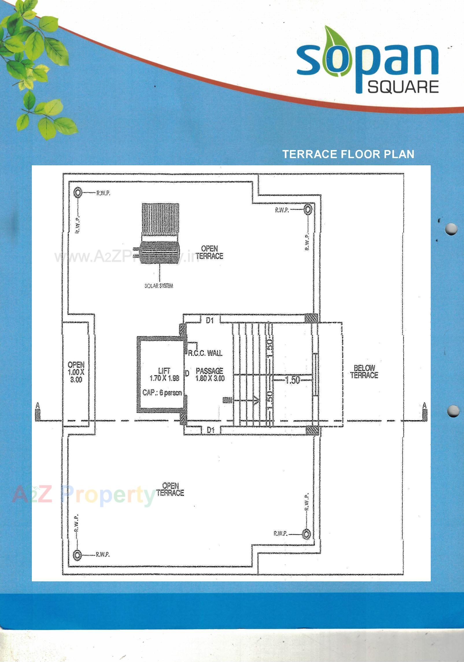 Layout of real estate project Sopan Square located at Raiya, Rajkot, Gujarat
