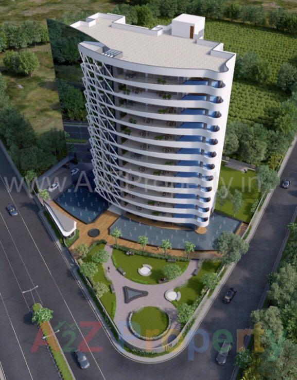 3D Elevation of real estate project Space Kraft located at Ghanteshwar, Rajkot, Gujarat
