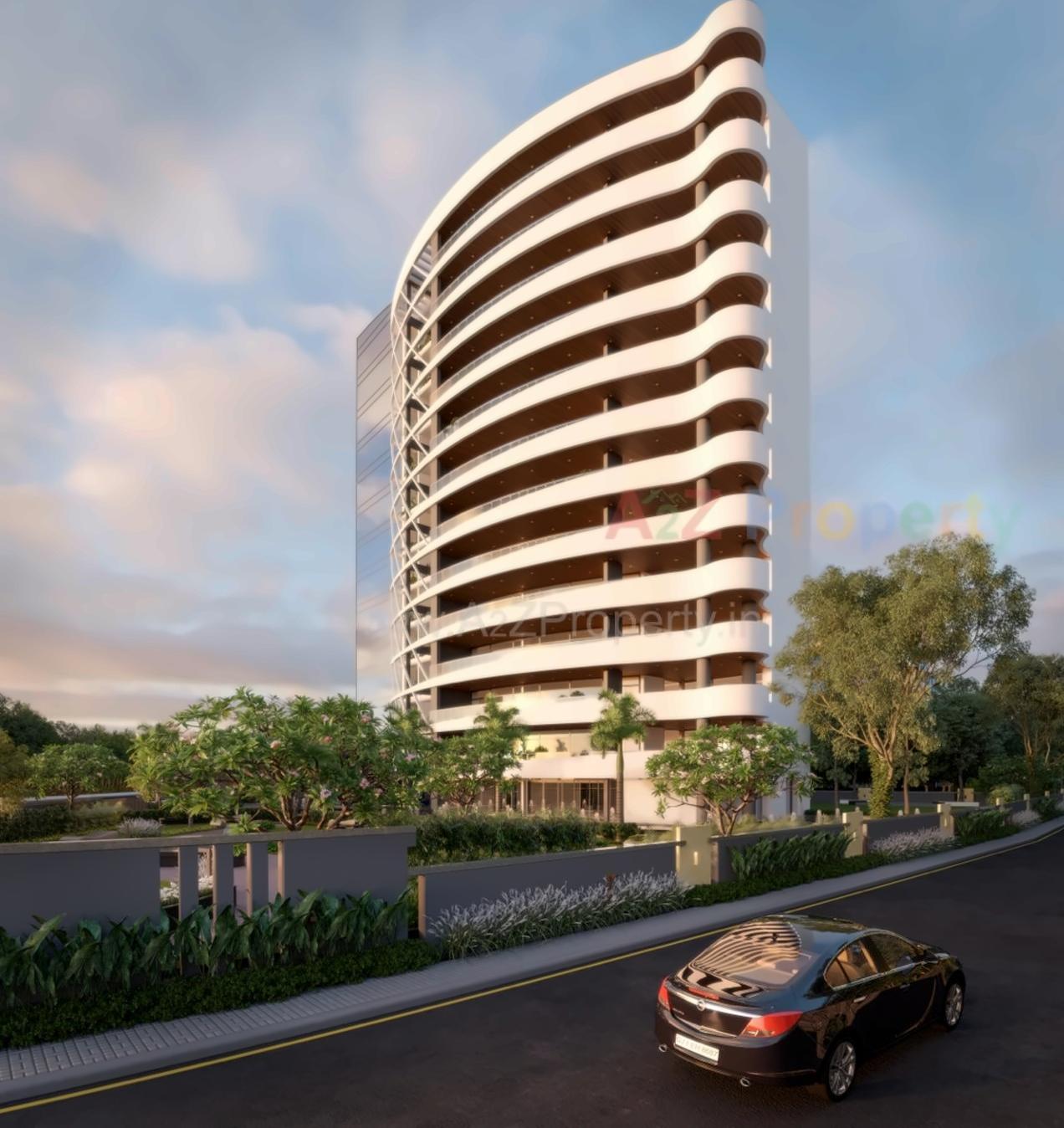 3D Elevation of real estate project Space Kraft located at Ghanteshwar, Rajkot, Gujarat