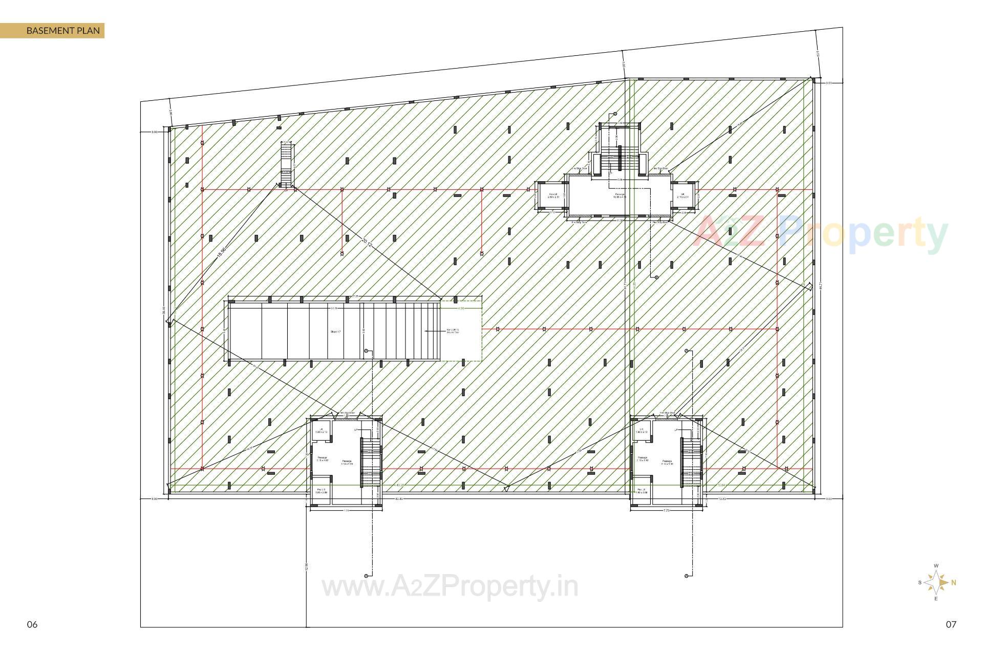 Layout of real estate project Speedwell Gold located at Mavdi, Rajkot, Gujarat