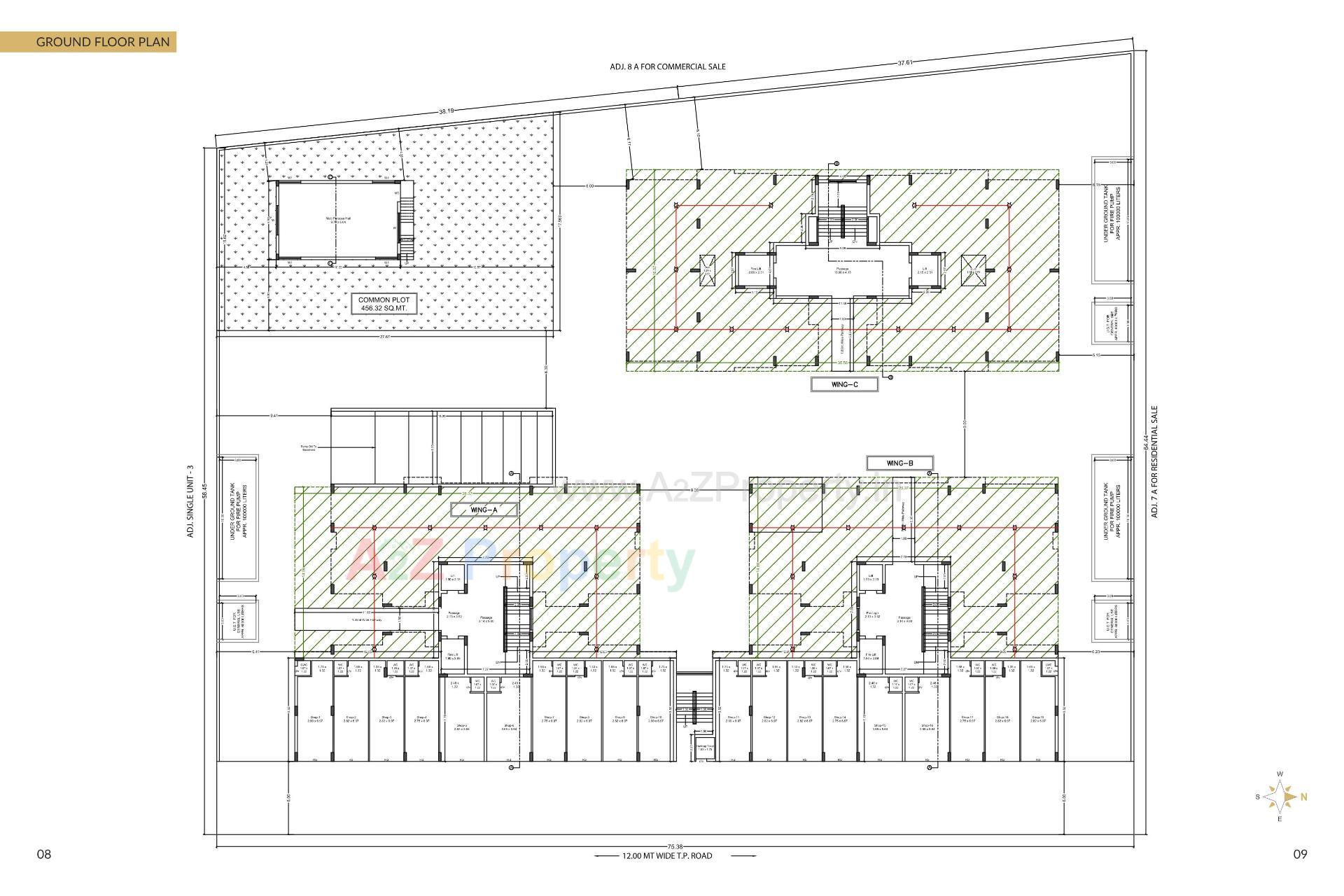 Layout of real estate project Speedwell Gold located at Mavdi, Rajkot, Gujarat