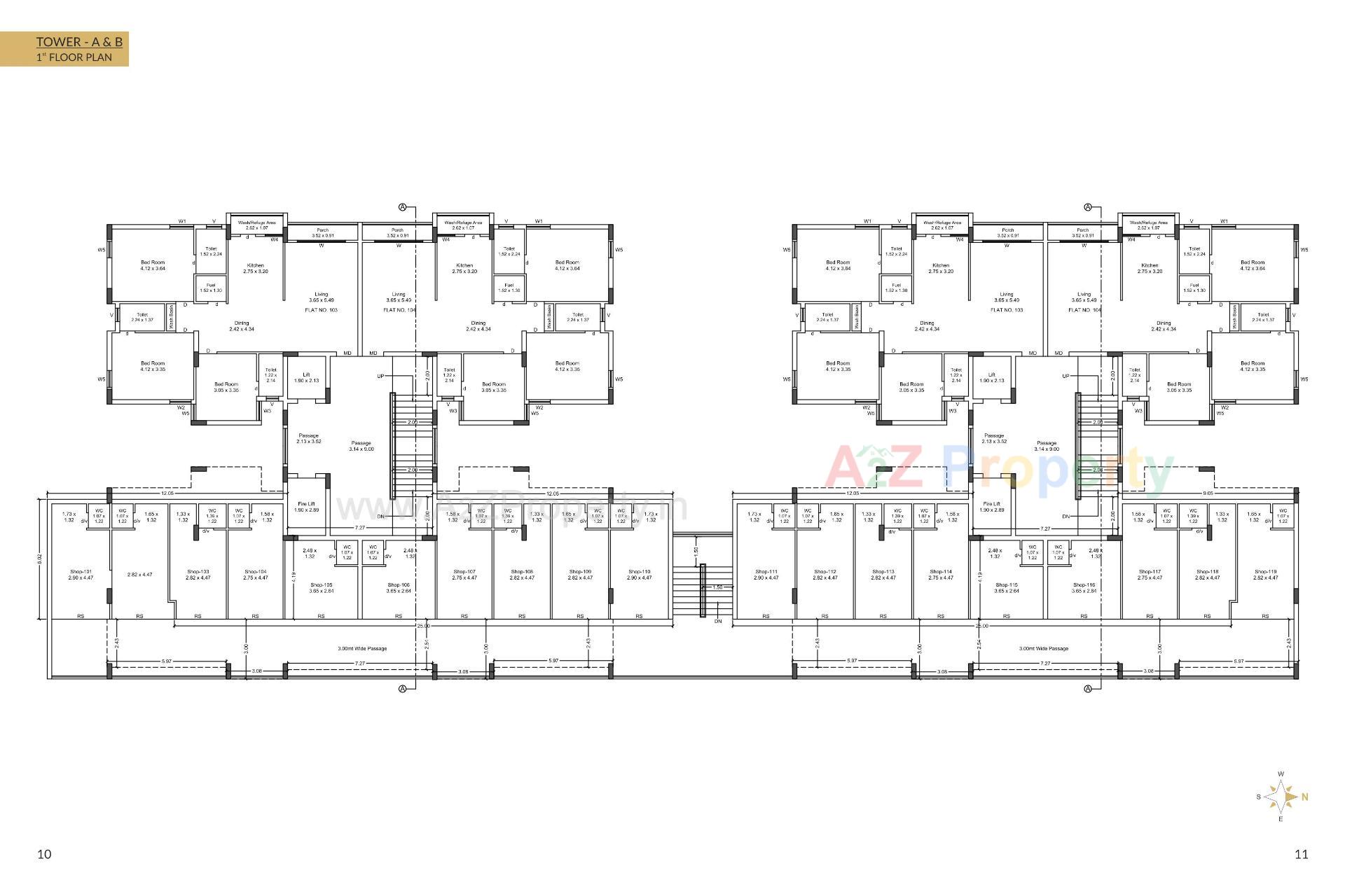 Layout of real estate project Speedwell Gold located at Mavdi, Rajkot, Gujarat