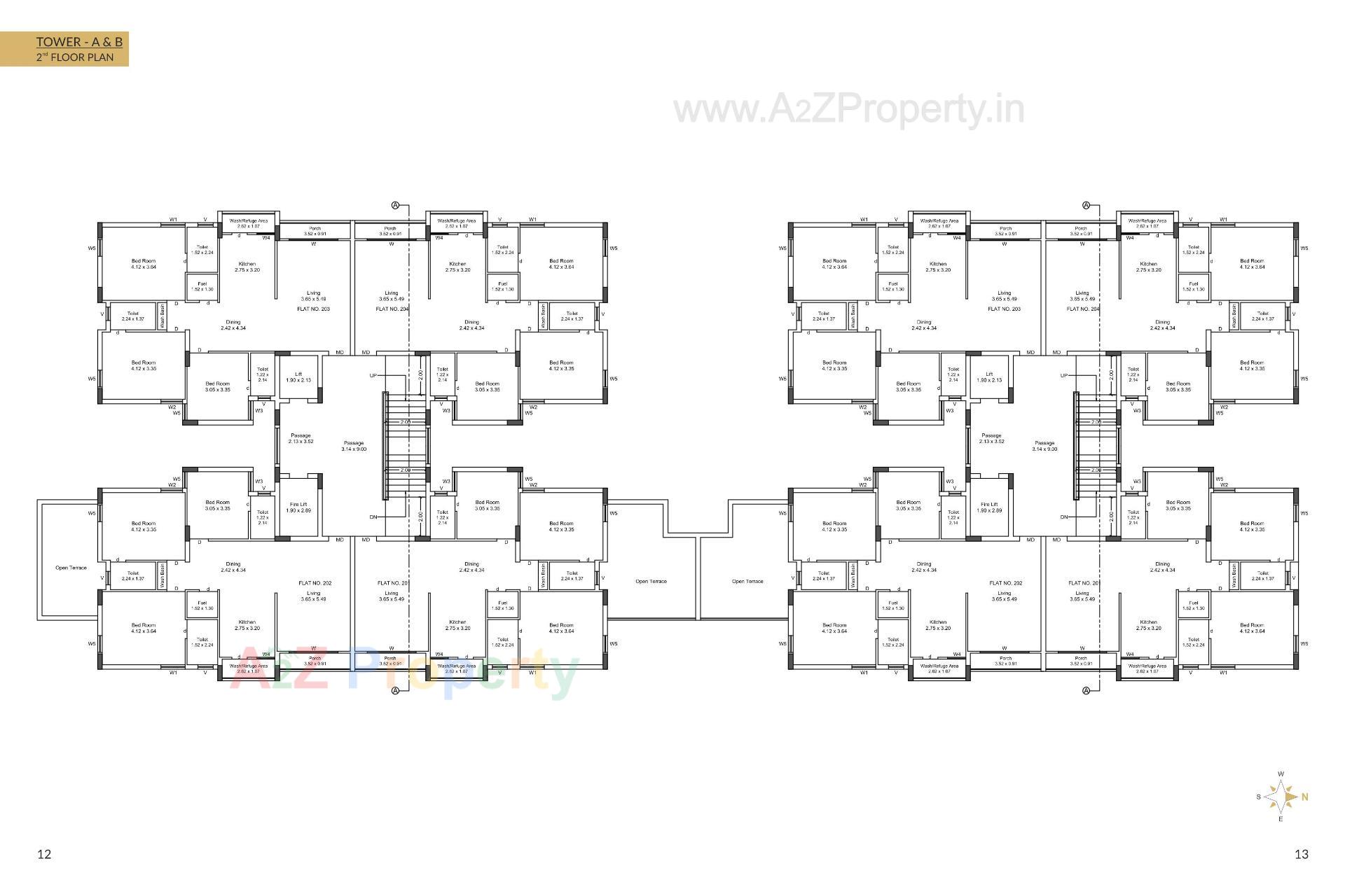 Layout of real estate project Speedwell Gold located at Mavdi, Rajkot, Gujarat