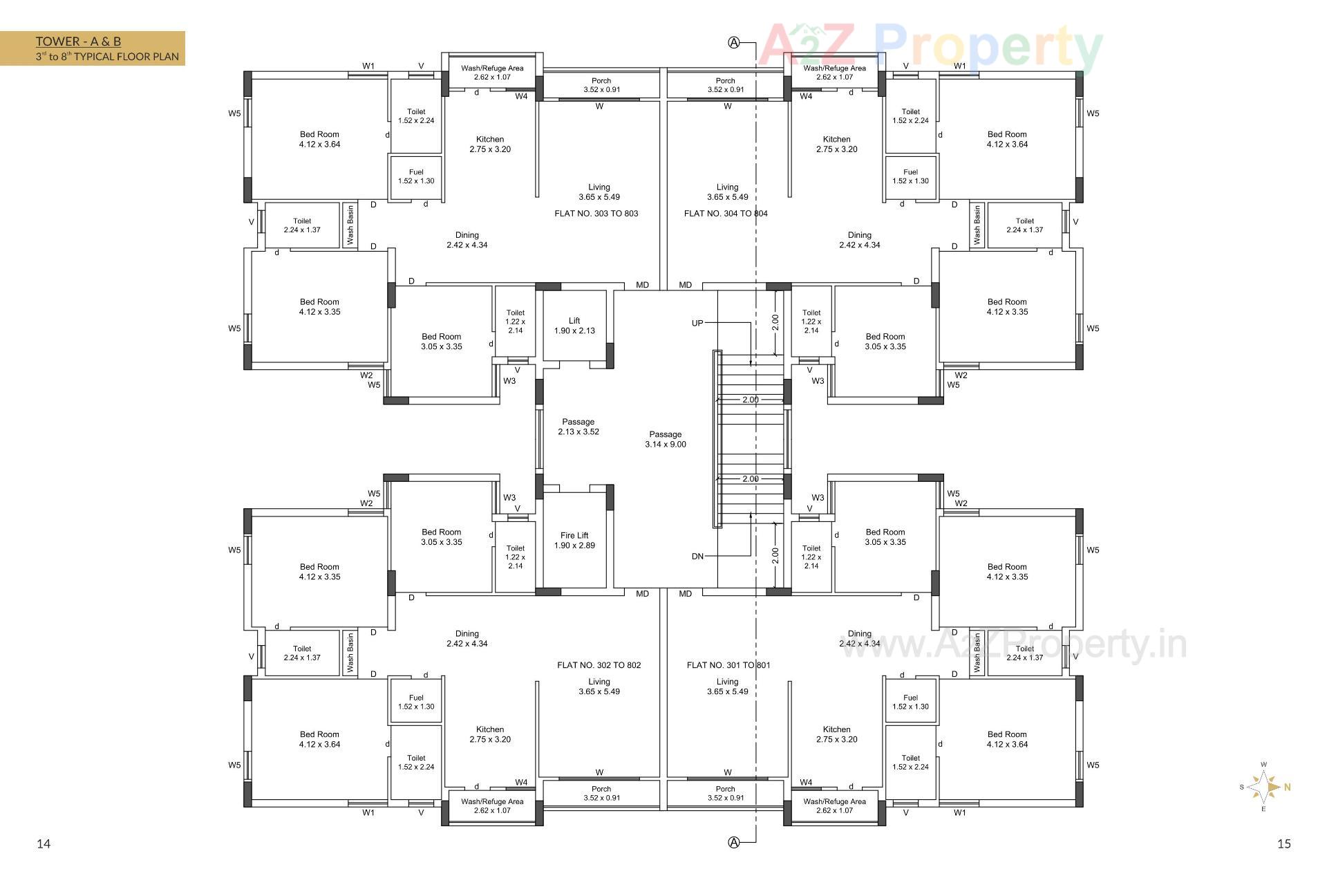 Layout of real estate project Speedwell Gold located at Mavdi, Rajkot, Gujarat
