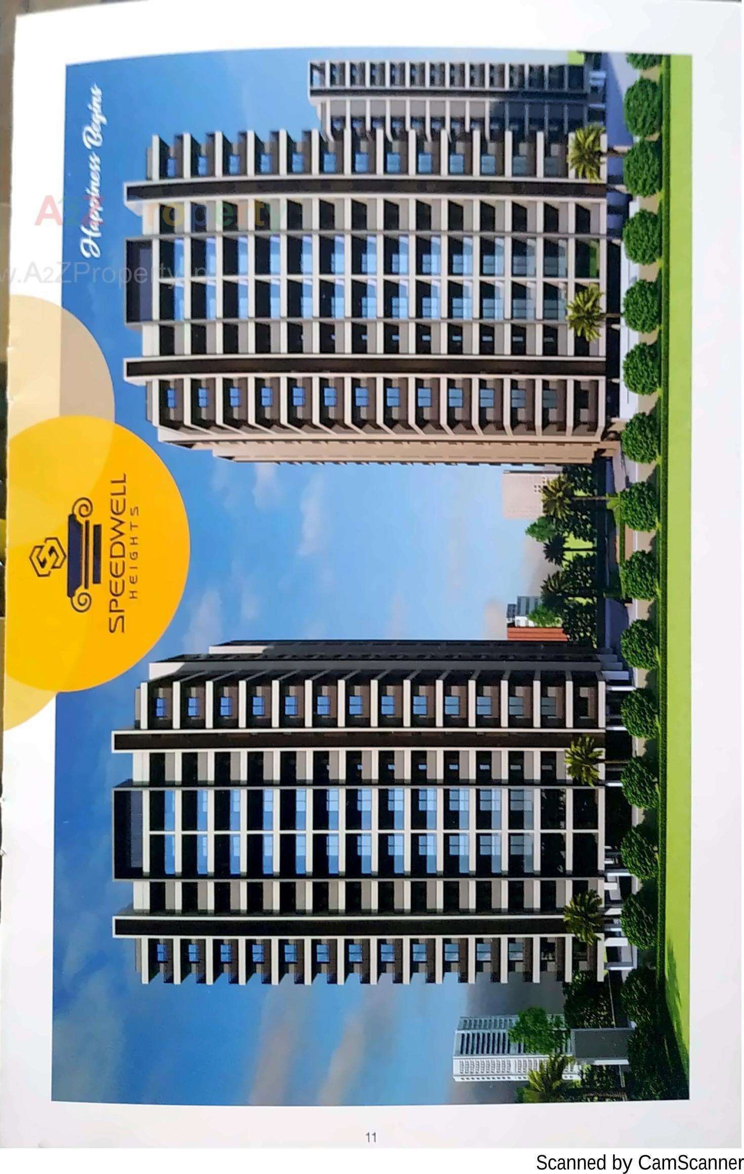 3D Elevation of real estate project Speedwell Heights located at Rajkot, Rajkot, Gujarat