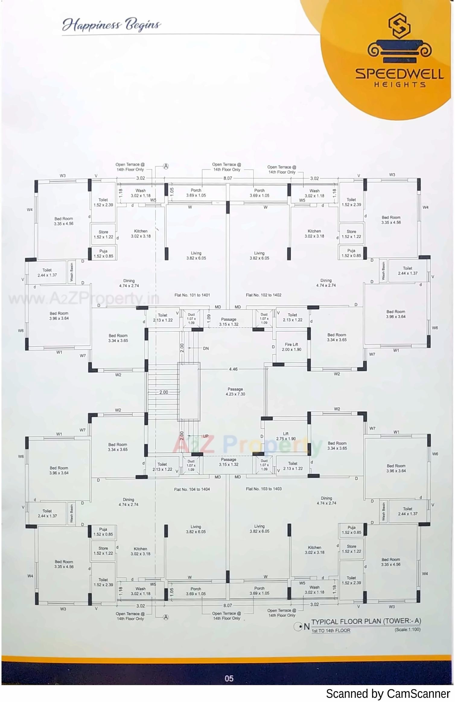 Layout of real estate project Speedwell Heights located at Rajkot, Rajkot, Gujarat
