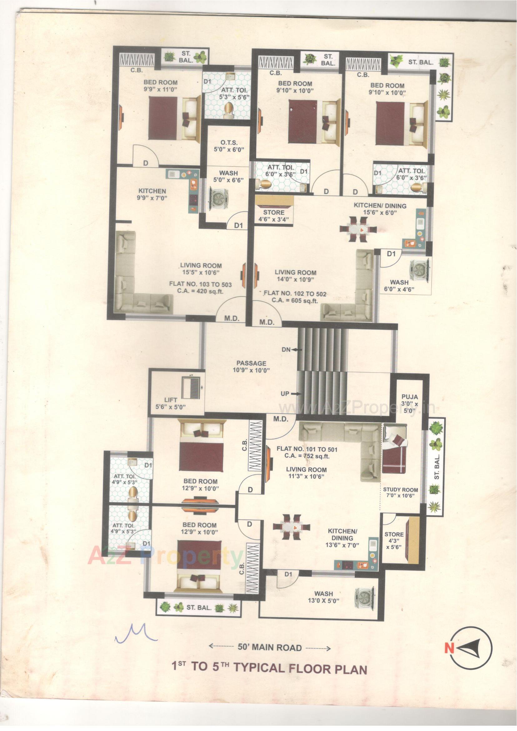 Layout of real estate project Sukhsagar Square located at Rajkot, Rajkot, Gujarat