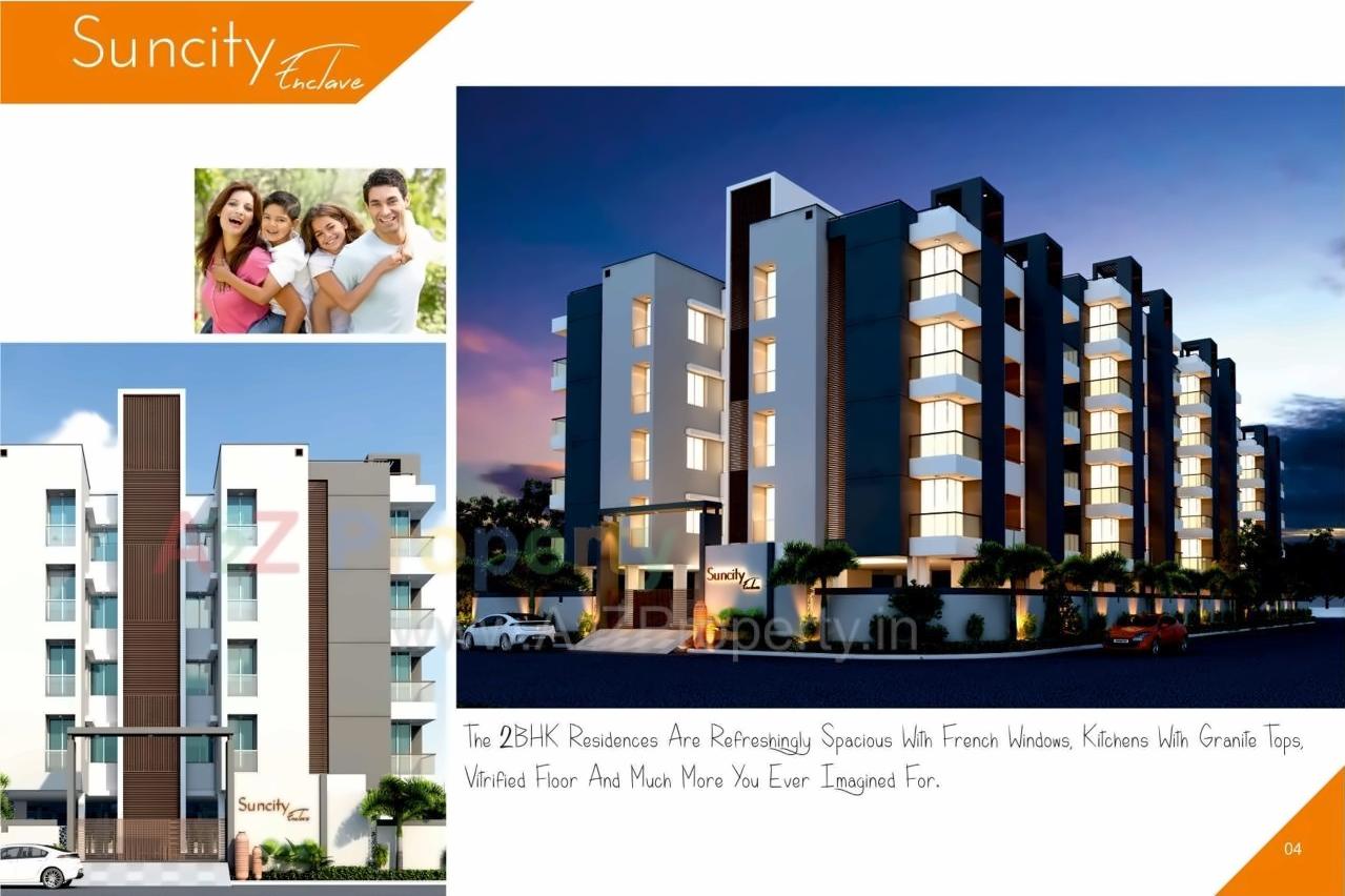 3D Elevation of real estate project Suncity Enclave located at Raiya, Rajkot, Gujarat