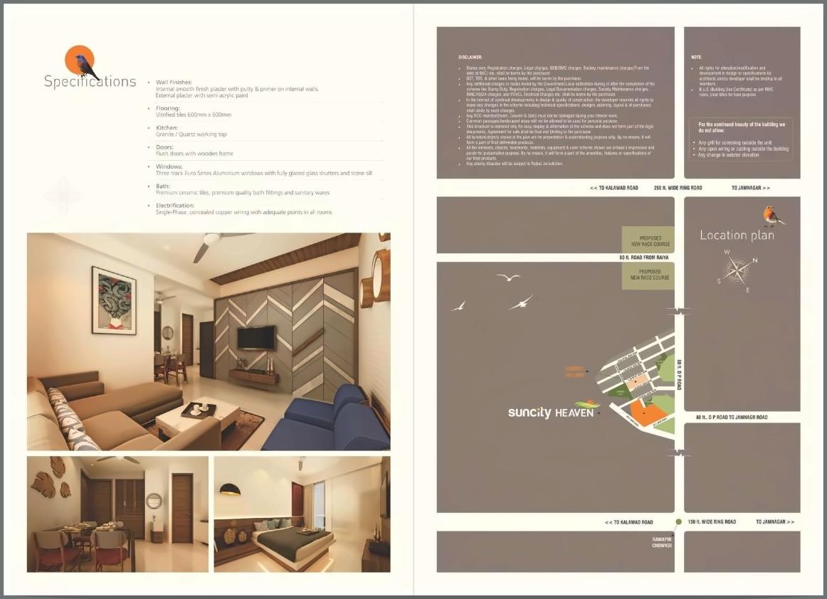  of real estate project Suncity Heaven located at Raiya, Rajkot, Gujarat