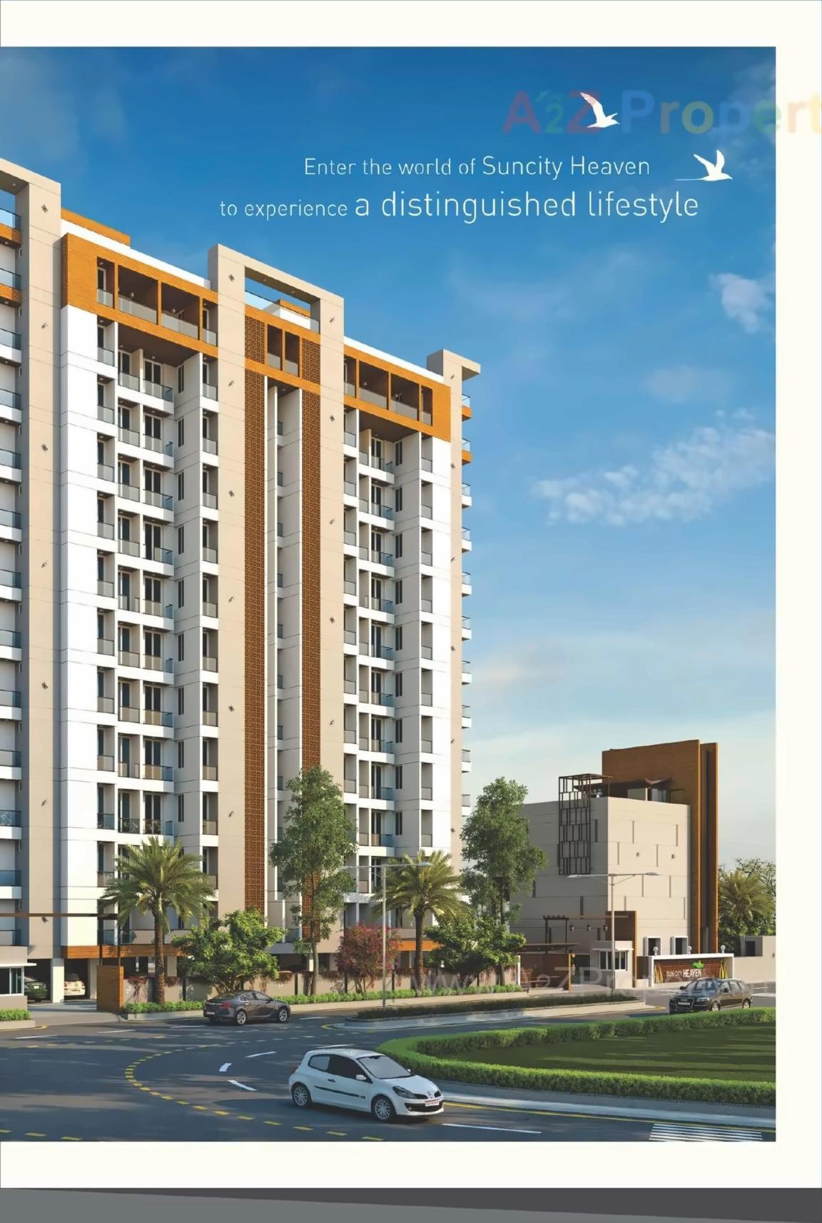 3D Elevation of real estate project Suncity Heaven located at Raiya, Rajkot, Gujarat