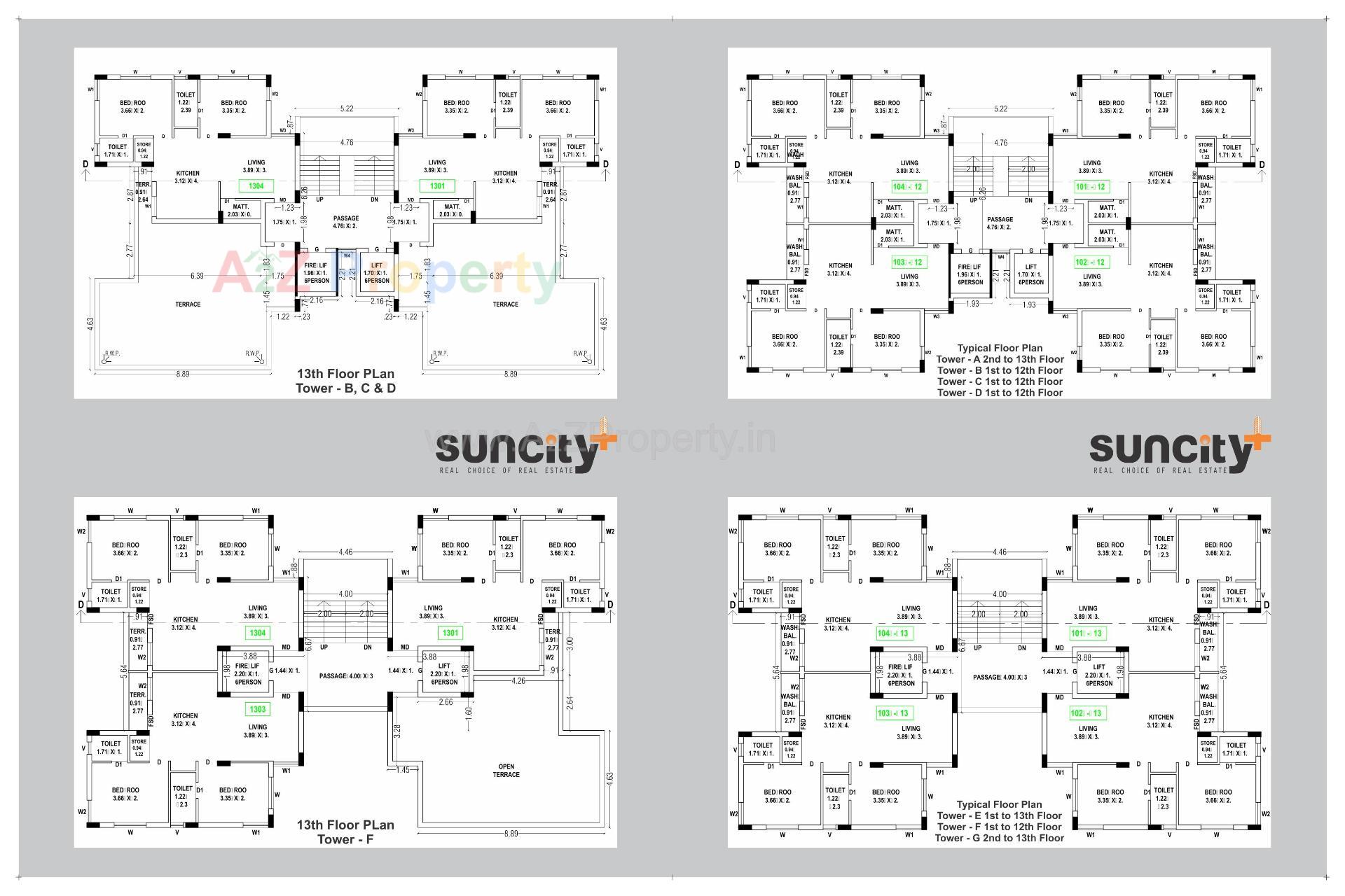 Layout of real estate project Suncity Plus located at Raiya, Rajkot, Gujarat