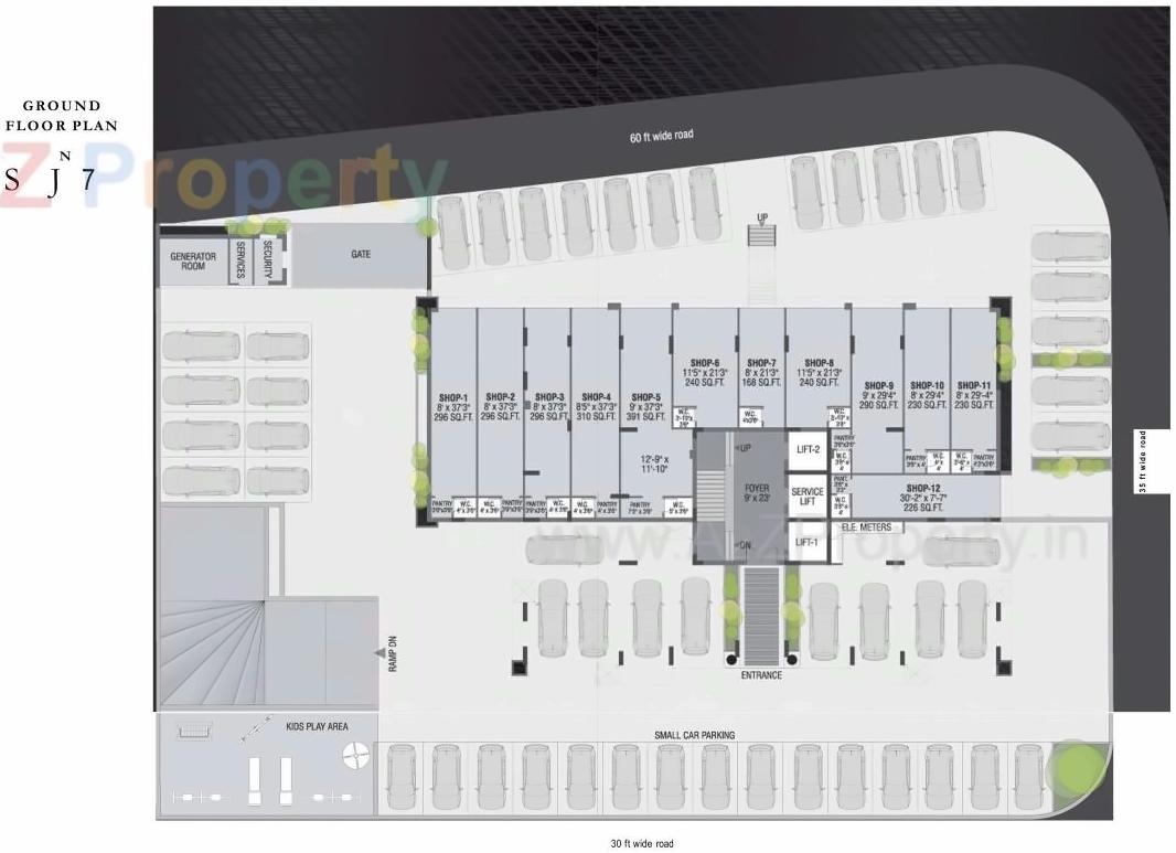 Layout of real estate project Suncity Titanium located at Rajkot, Rajkot, Gujarat