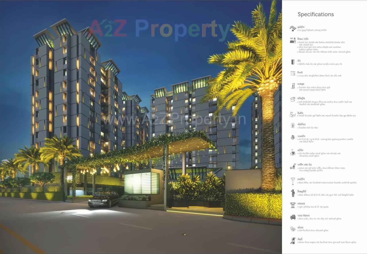 3D Elevation of real estate project Sundaram City located at Madhapar, Rajkot, Gujarat