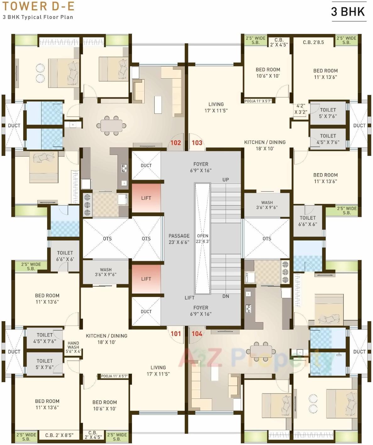 Layout of real estate project Sundaram Gold located at Madhapar, Rajkot, Gujarat