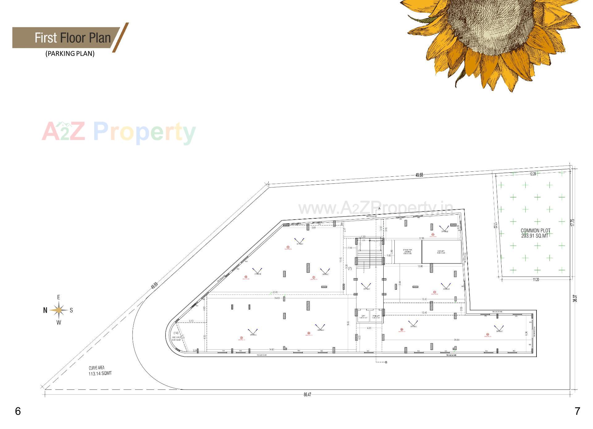  of real estate project Sunflower Heights located at Ronki, Rajkot, Gujarat